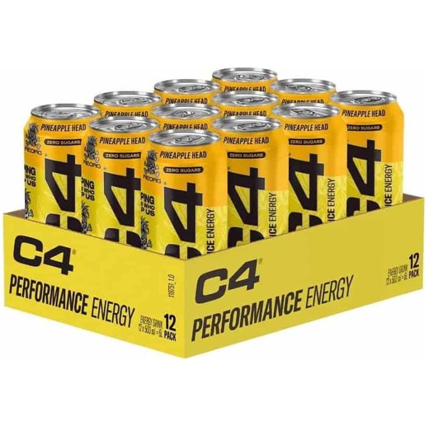 C4 Performance Energy, Pineapple Head - 12 x 500 ml.