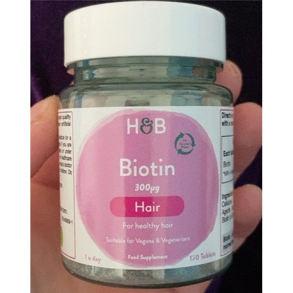 Biotiini, 300 mikrogrammaa - 120 tablettia