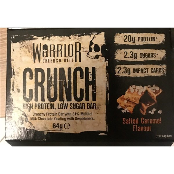 „Crunch“ batonėlis, sūdytos karamelės skonio – 12 batonėlių