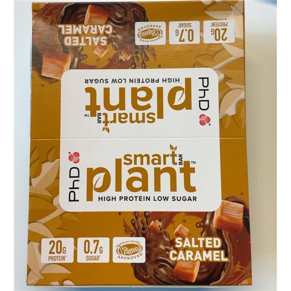Smart Bar Plant, Salted Caramel - 12 x 64g