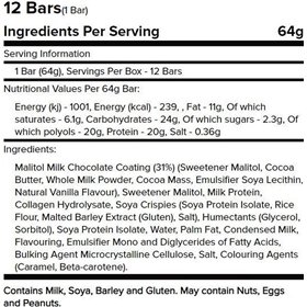 Crunch Bar, Key Lime Pie - 12 batoniņi