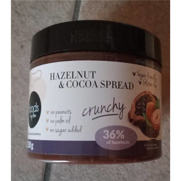 Hasselpähkinä-kaakaolevite, rapea - 250g