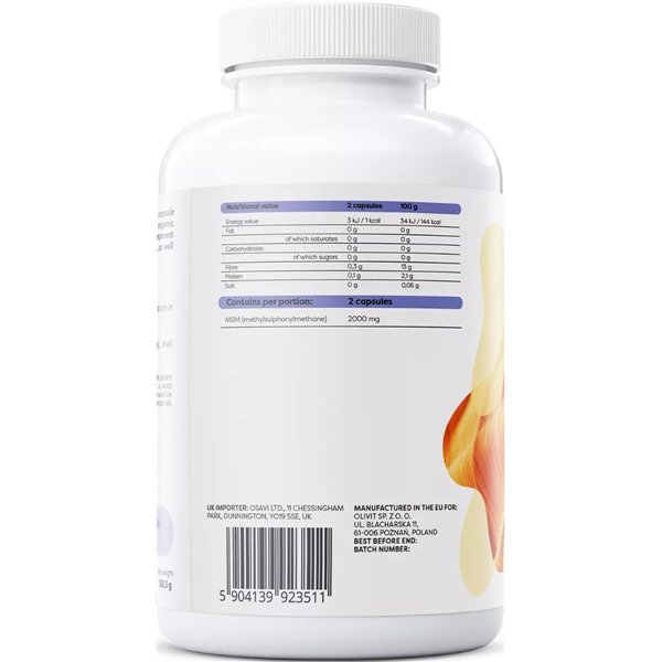 MSM, 1000 mg - 120 v-kapselia