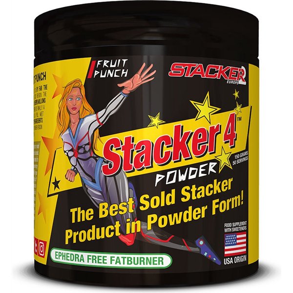 Stacker 4 Powder, фруктовый пунш - 150 г