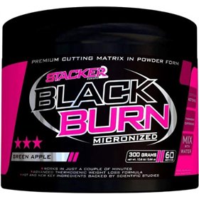 Black Burn Micronized, Green Apple - 300g