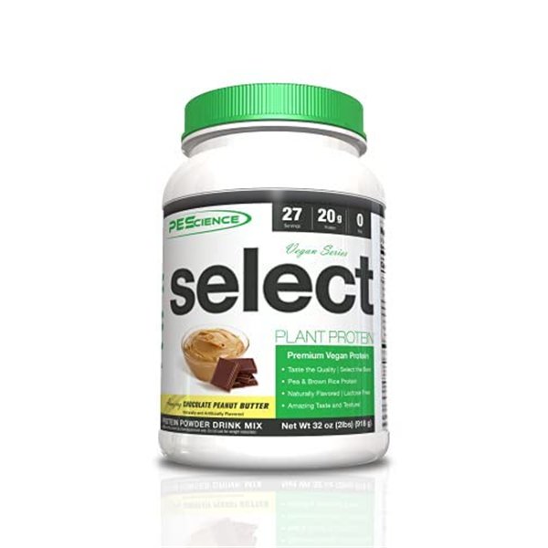 „Select Protein Vegan Series“, šokoladinis ir žemės riešutų sviesto skonio – 918 g
