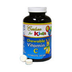 Kid's Chewable Vitamin C, 250mg Natural Tangerine - 120 vegetarian tablets