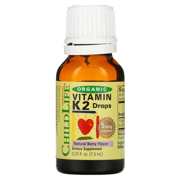 Vitamin K2 Drops, Natural Berry - 7 ml.