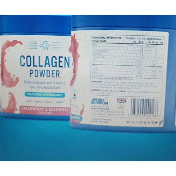 Kolagēna pulveris, zemenes un avenes - 165g