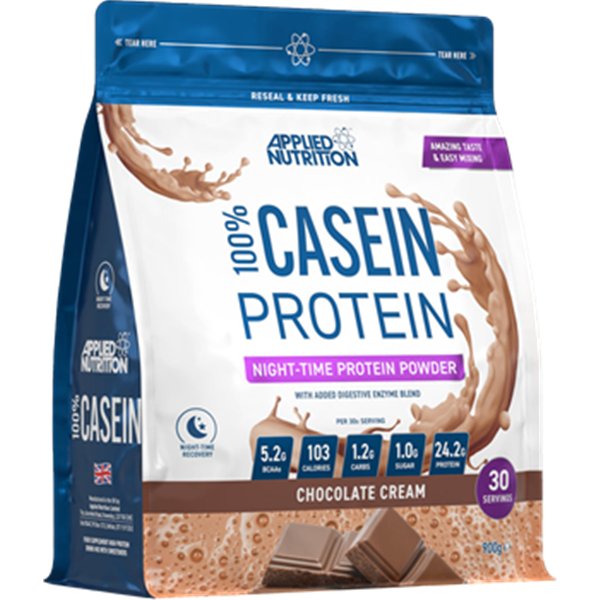 100% Casein Protein, Chocolate Cream - 900g