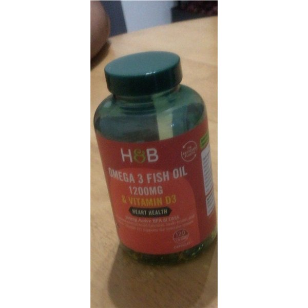 Omega 3 Fish Oil 1200mg & Vitamin D3 - 120 caps