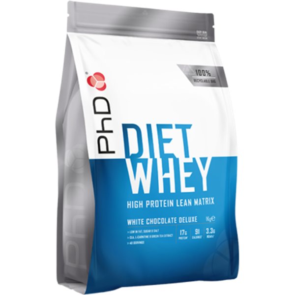 Diet Whey, valkosuklaa Deluxe - 1000 g