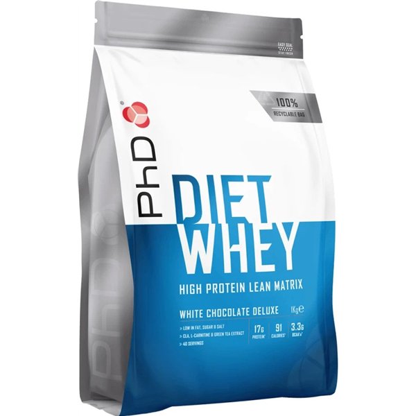 Diet Whey, White Chocolate Deluxe - 1000g