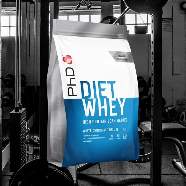 Diet Whey, valkosuklaa Deluxe - 1000 g