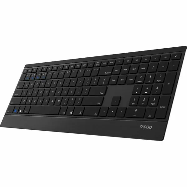 Klaviatūra Rapoo E9500M Juoda AZERTY