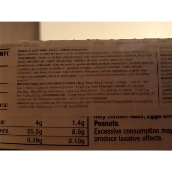 Raw Protein Flapjack, Honey Berry - 12 bars
