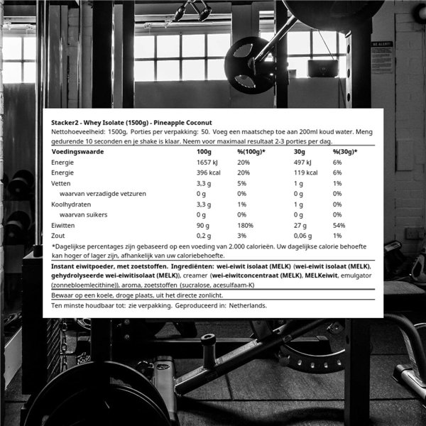Whey Isolate, Pineapple Coconut - 1500g