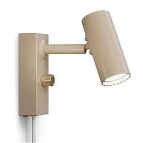Настенный светильник Cato нуга/латунь одинарный