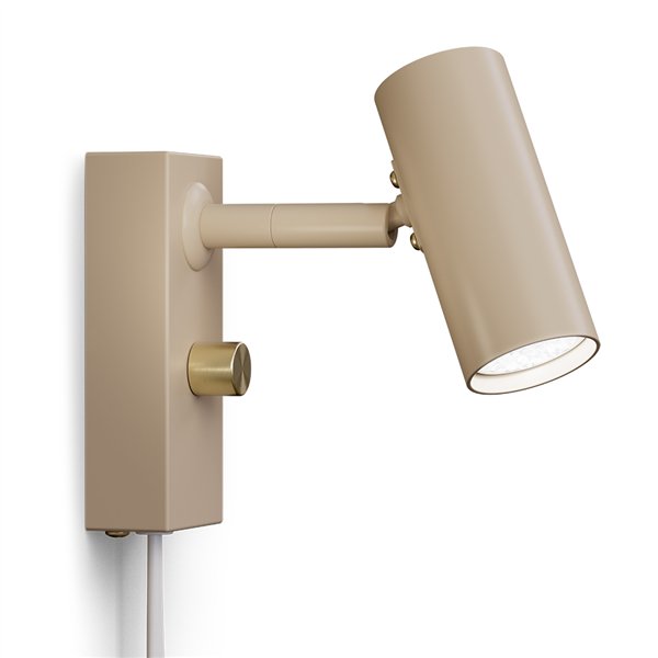 Настенный светильник Cato нуга/латунь одинарный