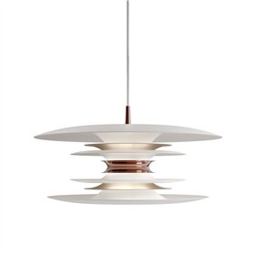 Pendant Diablo Ø50 flat white/rosé silver