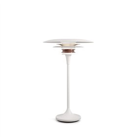 Table lamp Diablo Ø30 flat white/rosé silver