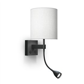 Wall lamp Dual E27+MR11 black structure excl. shade