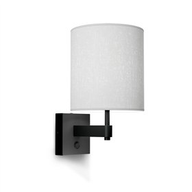 Wall lamp Dual E27 black structure excl. shade