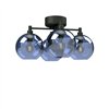 Griestu lampa Gloria Ø46 melna struktūra/zils stikls