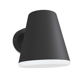 Wall lamp Mist black structure outdoor