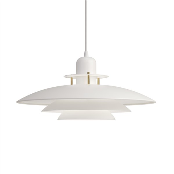 Pendant Primus I flat white/brass