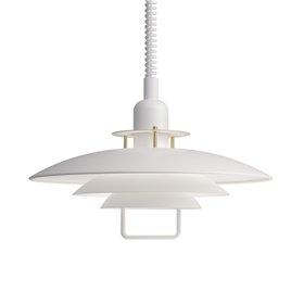 Pendant Primus II Ø43 flat white/brass