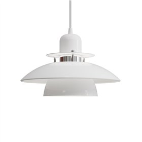 Pendant Primus IV Ø28 glossy white/chrome