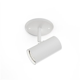 Single spotlight Tyson white structure (ceiling box)