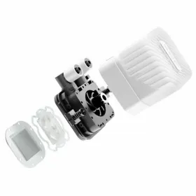Sienas lampa Evoke S balta/opāla stikla