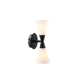 Wall lamp Harlekin Duo flat black