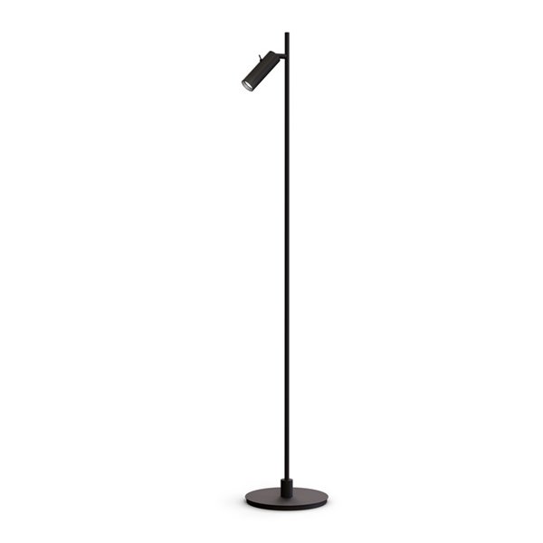 Floor lamp Pipeline single flat black