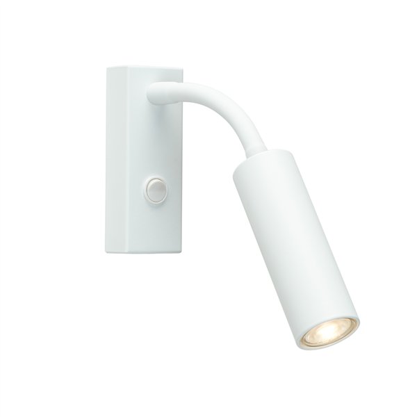 Wall lamp Pipeline flex flat white
