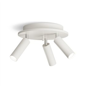 Прожектор Pipeline круглый 3 плоский белый