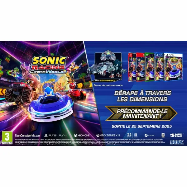 Videomäng Switch konsoolile SEGA Sonic Racing CrossWorlds