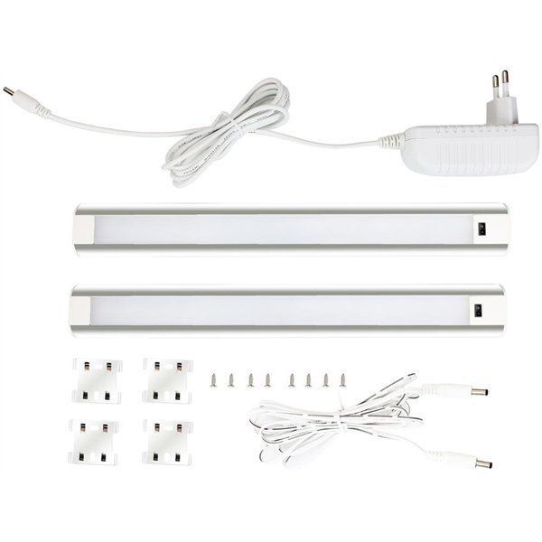 Avide LED-nauhakaappivalaisin 9W SMD2835 4000K IP44 2X60cm + Sensori