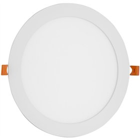 Avide LED Ceiling Lamp Recessed Panel Round ALU 18W CW 6400K