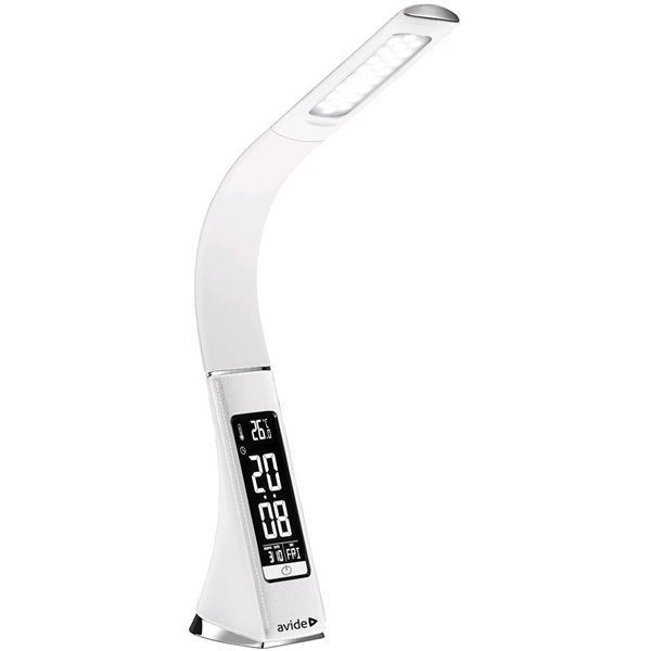 Avide LED Galda Lampa Luna Business Ādas Kalendārs Balta 6W