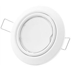 Avide GU10 Frame Round Swivel White