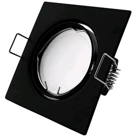 Avide GU10 Frame Square Swivel Black