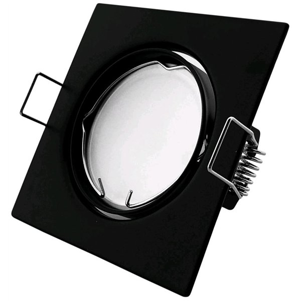 Avide GU10 Frame Square Swivel Black