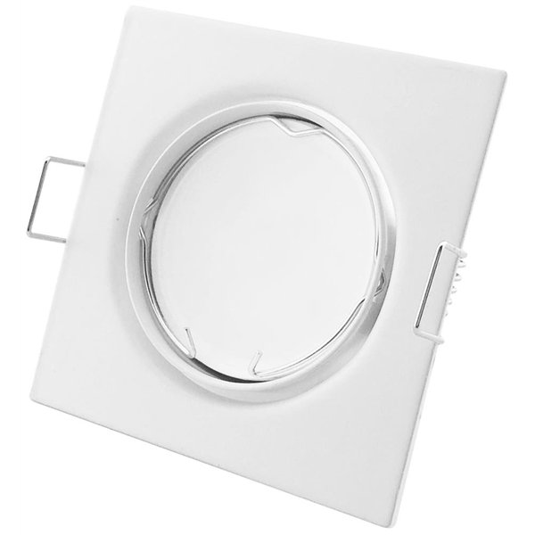 Avide GU10 Frame Square Swivel White