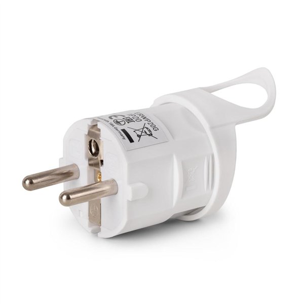 Entac Rewireable IP20 Plug Earthed with Pull tab