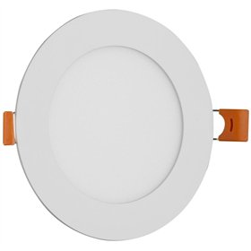 Avide LED Ceiling Lamp Recessed Panel Round ALU 6W NW 4000K
