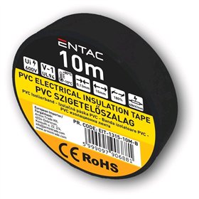 Entac Insulation Tape 0.13x15mm Black 10m
