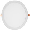 Avide LED Ceiling Lamp Recessed Panel Round ALU 24W WW 3000K